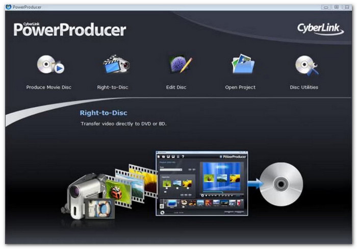 Cyberlink Powerproducer Top DVD Authoring Software