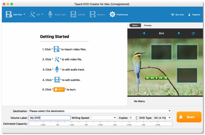 Tipard DVD Creator DVD Burner For Mac