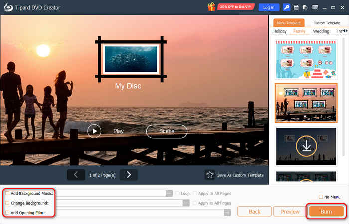 Add Menu to DVD