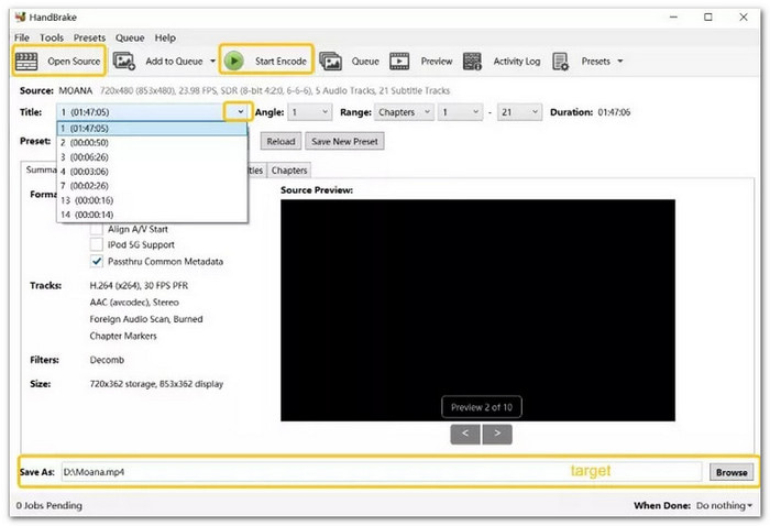 Handbrake DVD Decrypter