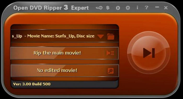 Otevřete DVD Ripper