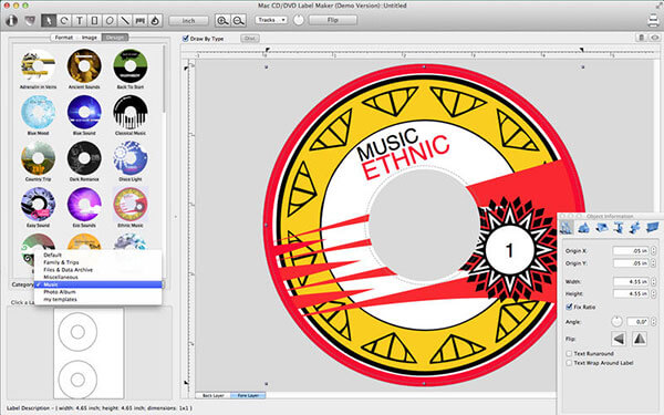 Etichettatrice DVD per Mac
