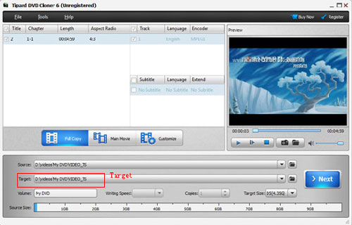 DVD cél