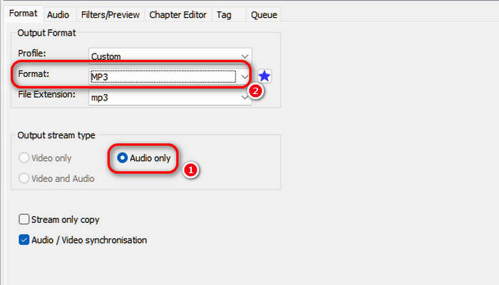 Choose MP3 Output Format in Xmedia Recorde