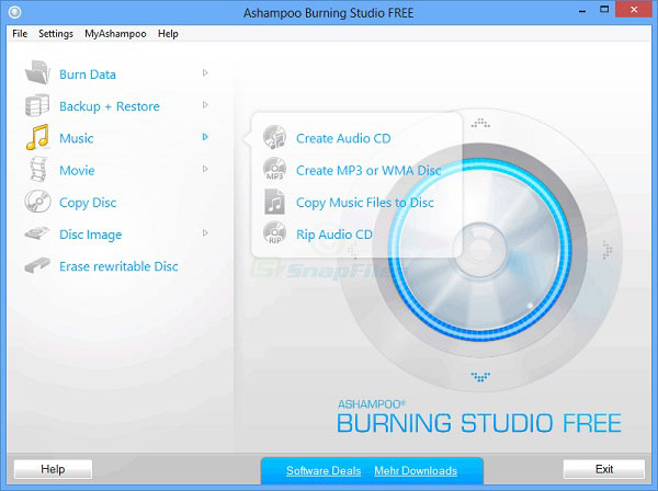 Δωρεάν Burning Studio