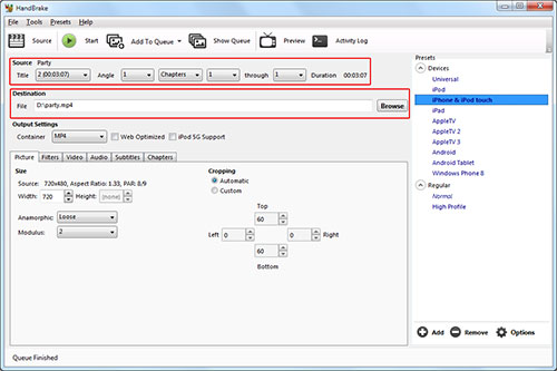 handbrake blu ray dvd ripping software