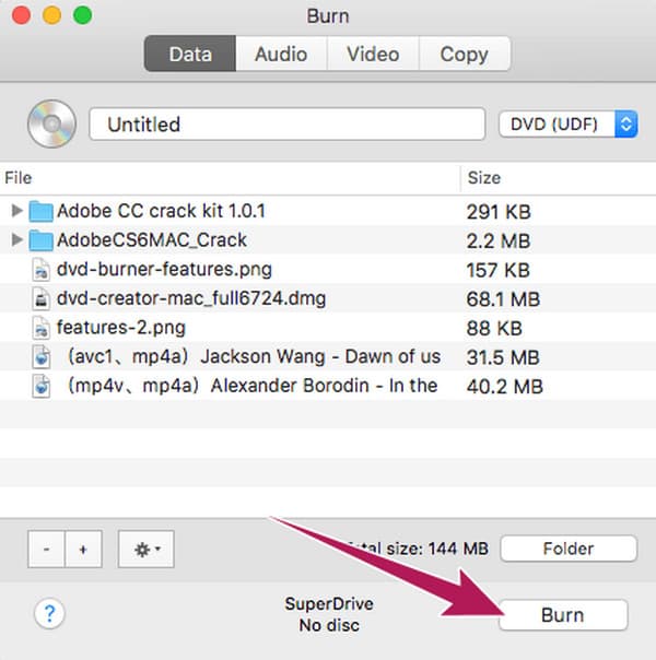 Burn DVD Mac