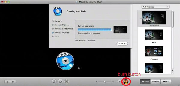 Burn iMovie DVD: lle iDVD: lle