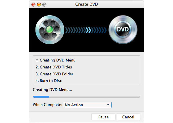 Begin met het branden van iMovie op dvd