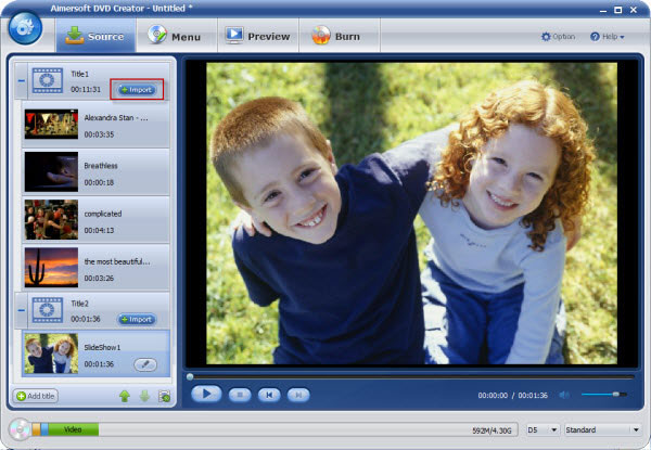 Aimersoft DVD Creator voor Mac