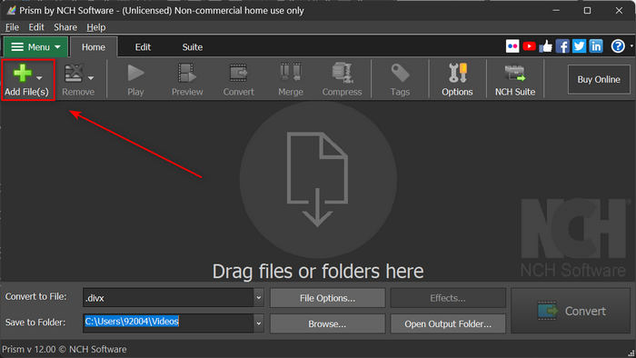 Add DVD in Prism