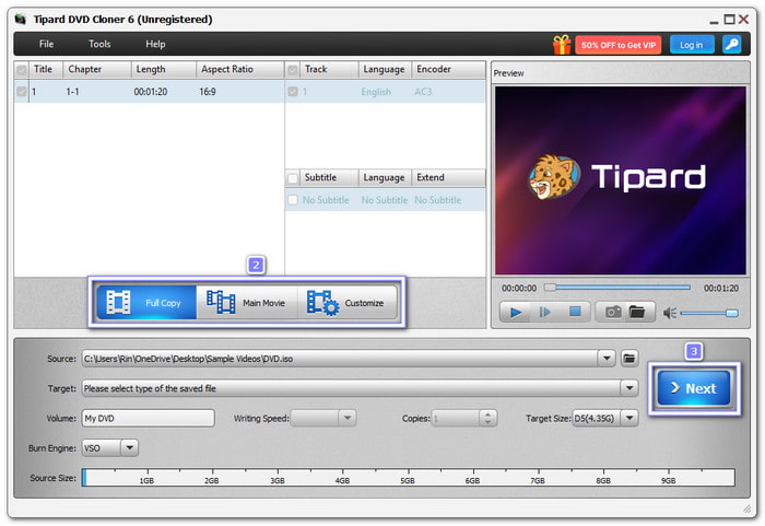 Choisissez votre mode de copie