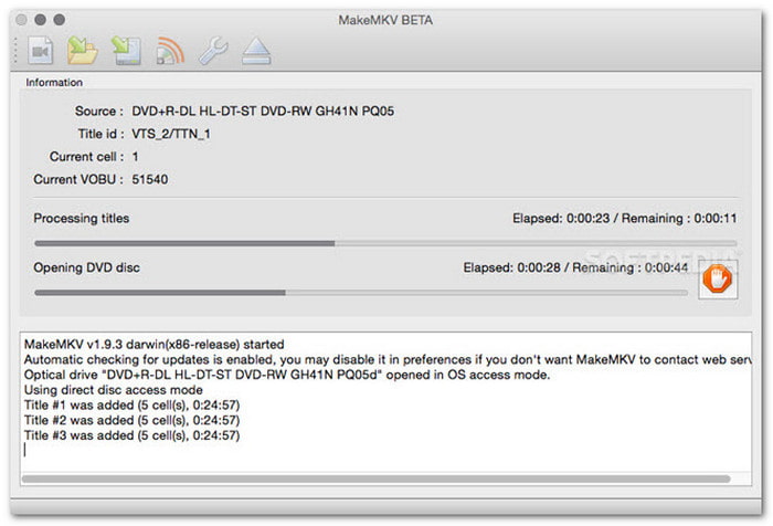 MakeMKV, le meilleur logiciel de copie de DVD pour Mac