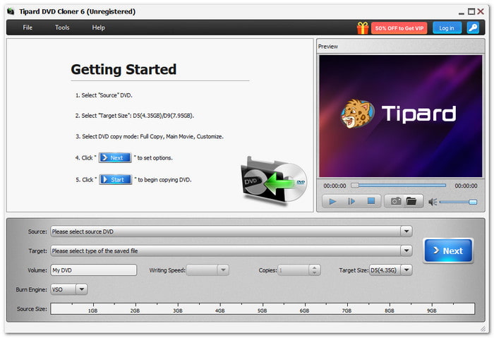Tipard DVD Cloner, le meilleur logiciel de copie de DVD pour Mac