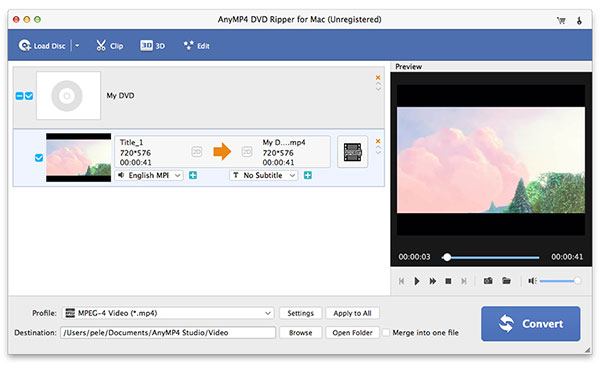 AnyMP4 DVD Ripper для Mac