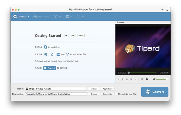 Tipard DVD Ripper pro Mac