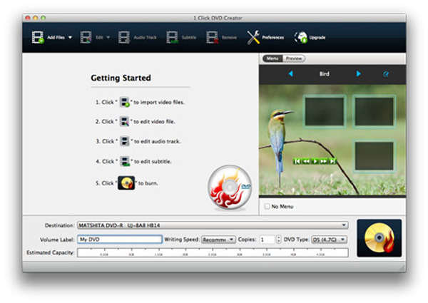 Avvia DVD Creator