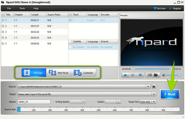 Kloner DVD Dalej