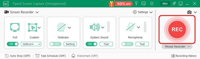 Click REC Button Tipard