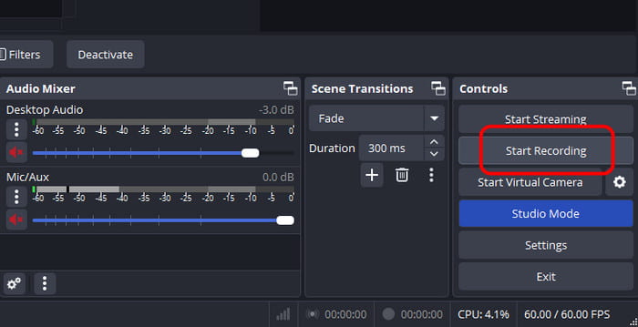 Start Recording OBS