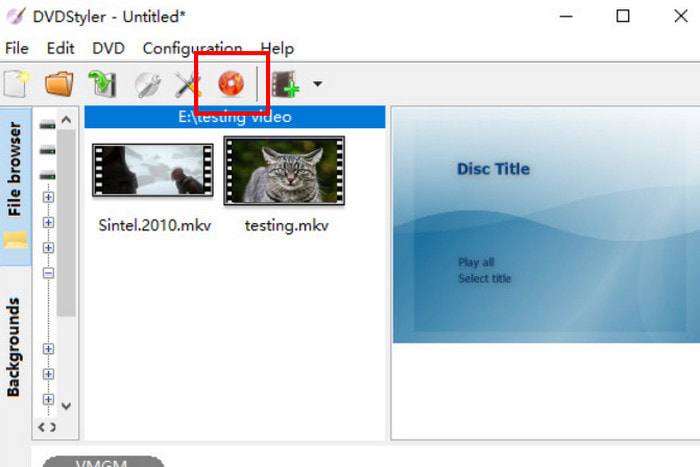 Convertir un fichier MKV en DVD avec DVDstyler