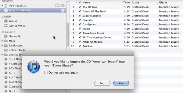 Copie CD a MP3 con iTunes