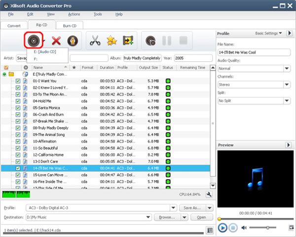 برنامج Xilisoft Audio Converter Pro