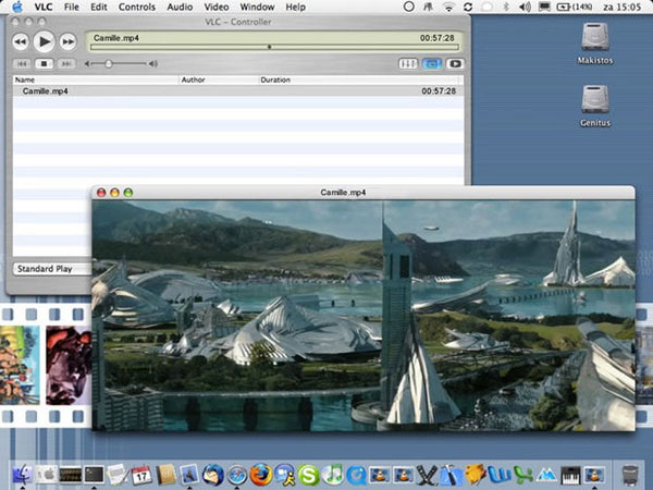 VLC a Mac-en