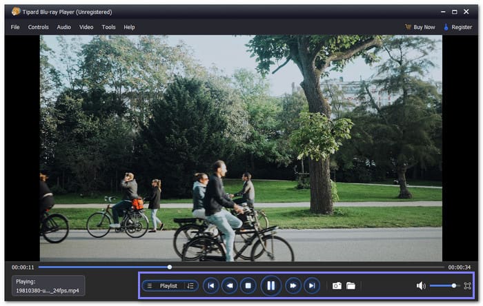 Use The Buttons to Control Playback