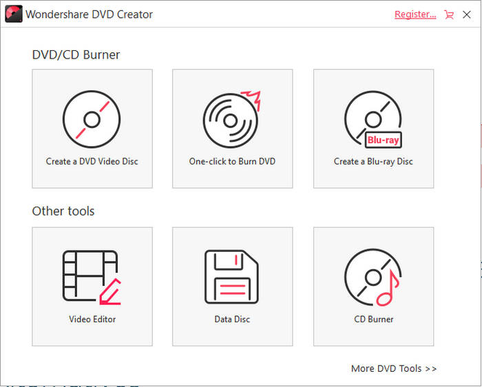Wondershare DVD Creator Interface