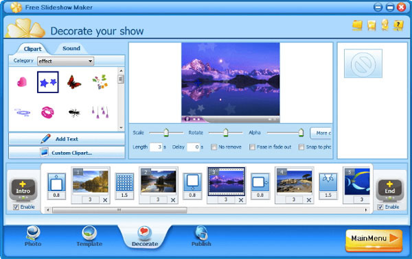 Ingyenes Slideshow Maker