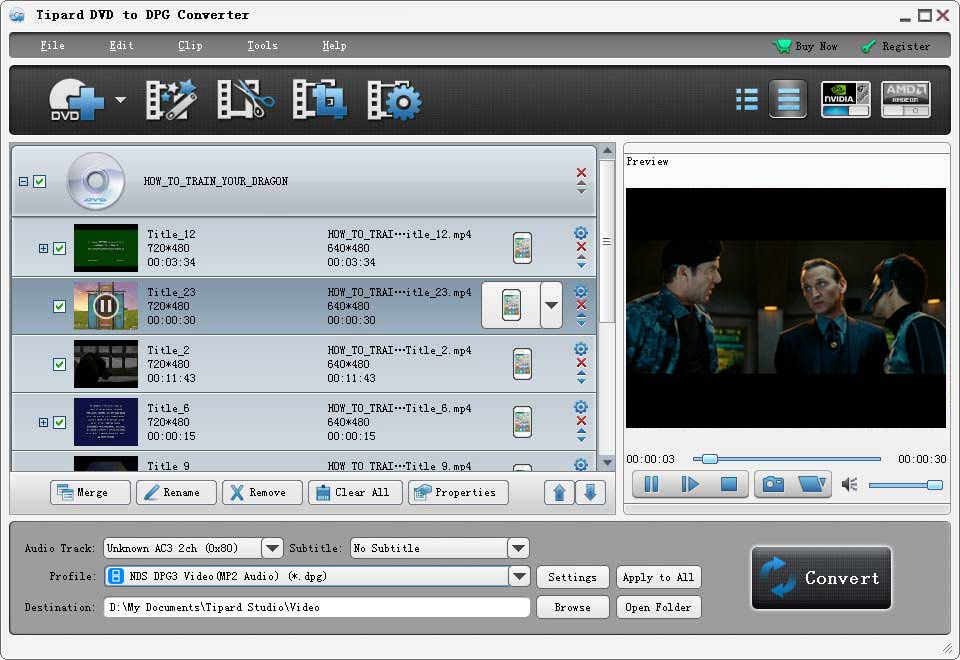 Tipard DVD to DPG Converter