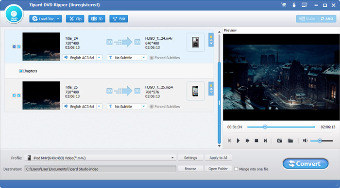 Carica DVD