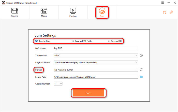 Create DVD
