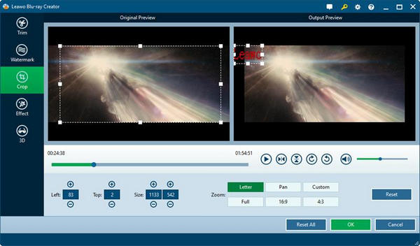Leawo Blu-ray Creator -videoeditori