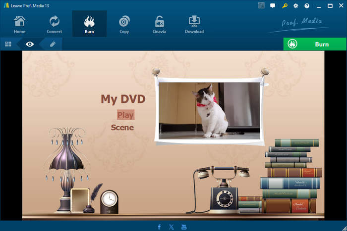 Leawo DVD Ceator Interface