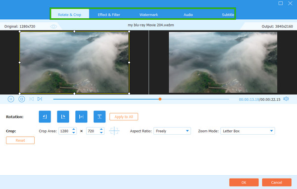 Tipard Video Editor Upravit