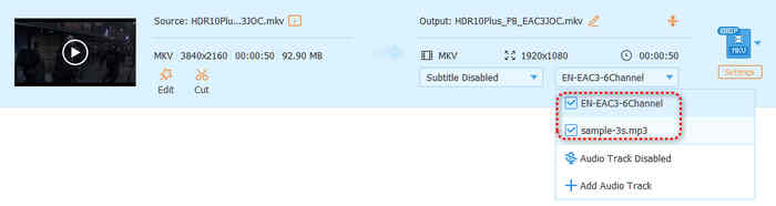 Multiple Audio Tracks in MKV