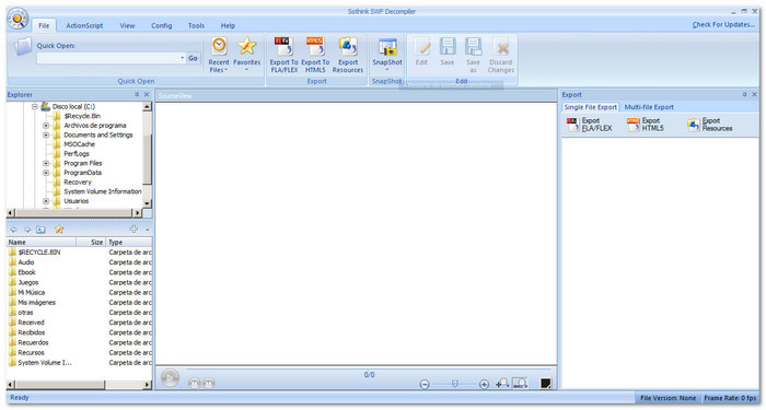 Sothink SWF Decomplier SWF Editor