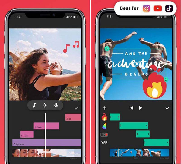 Inshot top video fusie