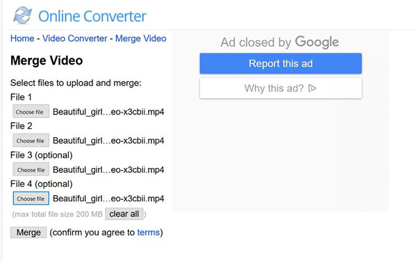 Online Converter top video merger