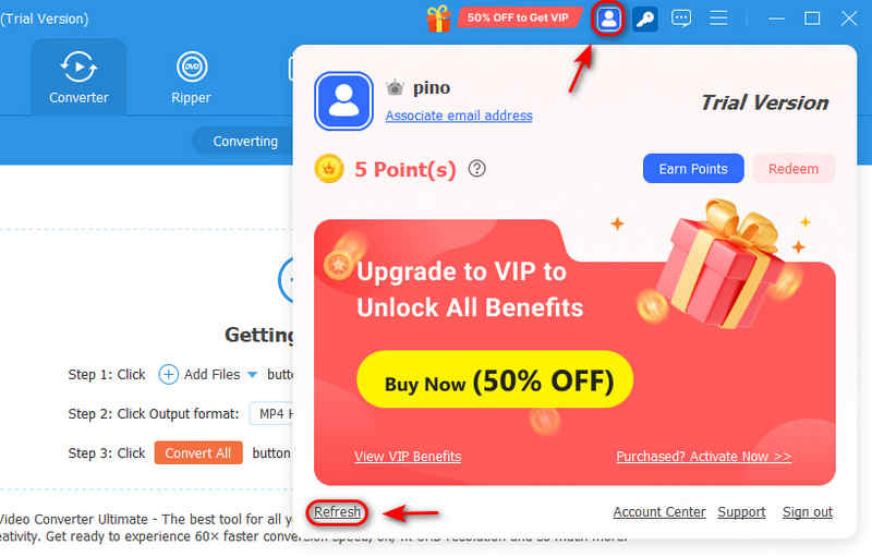 Refresh Your Account