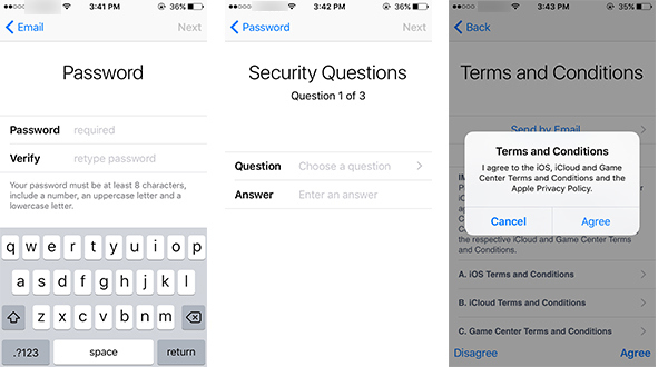 Create A New iCloud Account