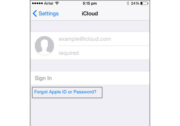 Herstel Forgot iCloud Password op iPhone