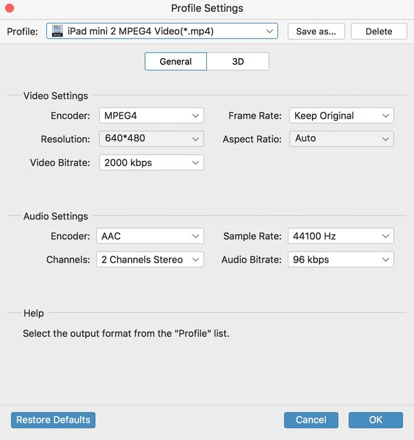 Profile and Settings