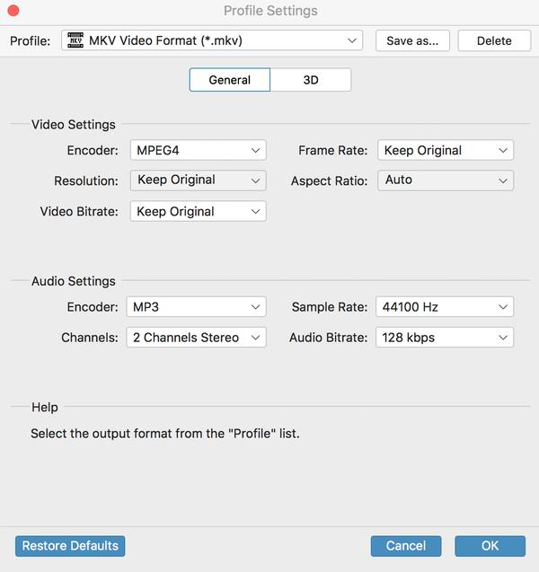 Perfil y configuración