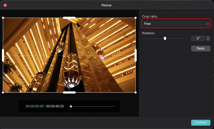 Crop Video in Capcut