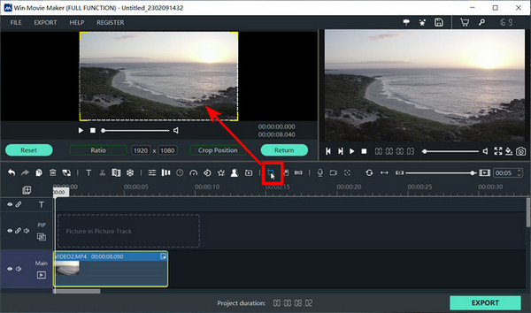 Vágja le a videókat a Windows Movie Maker alkalmazásban