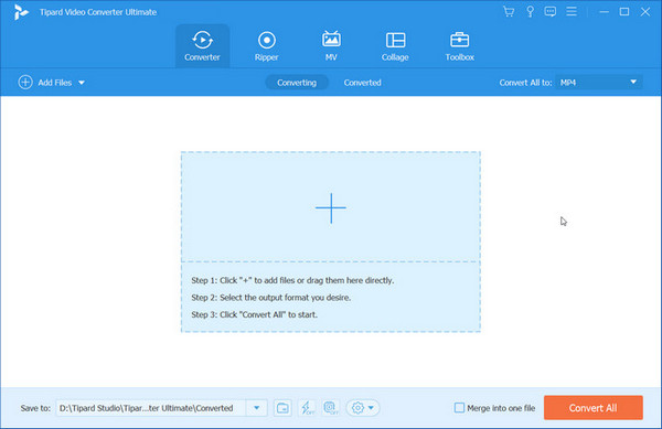 Interface ultime du convertisseur vidéo Tipard