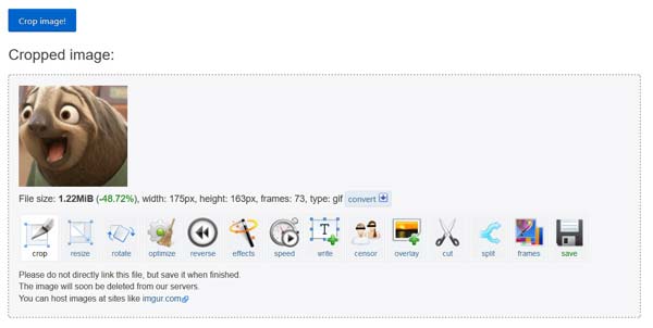 How to Crop GIFs online